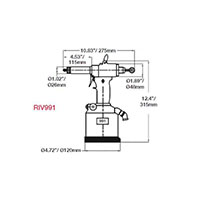 0.472 Inch (in) Maximum Stroke RIV990/RIV991 Hexcutter Tool - 2